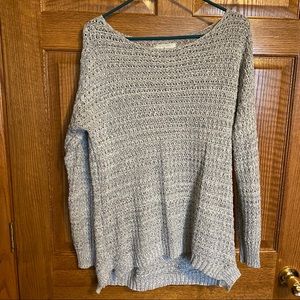 Anthropologie ruby moon boho grey sweater knit
